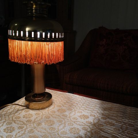 Vintage bordlampe i messing
