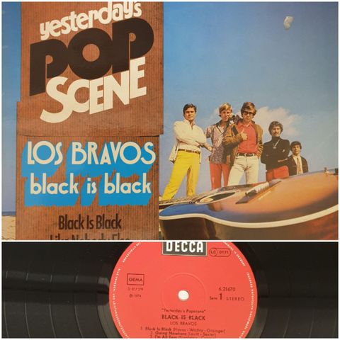 VINTAGE/RETRO LP-VINYL "LOS BRAVOS/BLACK IS BLACK 1974"