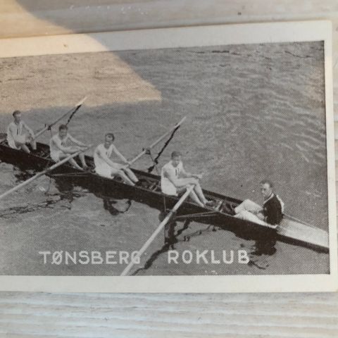 Tønsberg Roklub NM roing sigarettkort 1930 Tiedemanns Tobak
