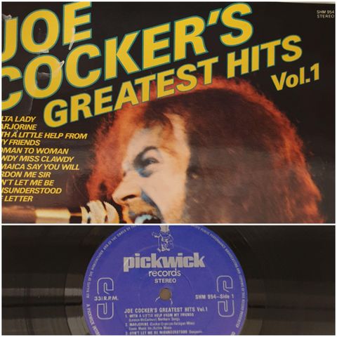 VINTAGE/RETRO LP-VINYL "JOE COCKER'S /GREATEST HITS VOL1"