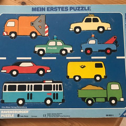 Gammel Ravensburger puzzle fra 1974