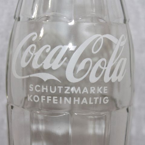 Tysk Coca-Cola glassglaske fra 1958