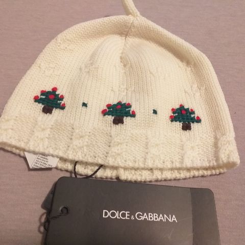 New Dolce & Gabbana baby virgin wool hat