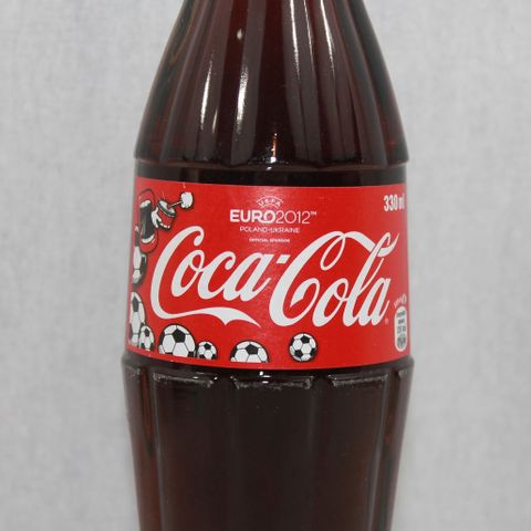 Coca-Cola glassflaske fra Tsjekkia - Fotball EM 2012