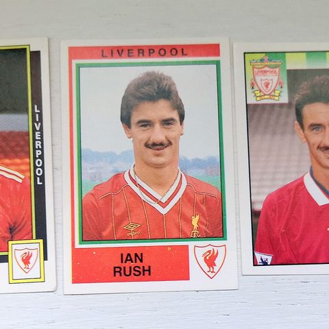 5 stk Panini merker av Ian Rush (Liverpool)