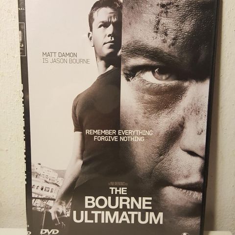 The Bourne Ultimatum DVD film.