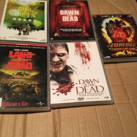 DVD Dawn of the Dead.  Zombie filmer