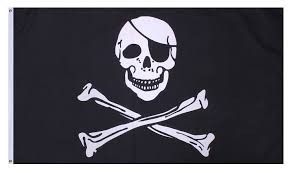 Stort piratflagg Pakken inneholder: Piratflagg Flagget måler 150 x 90 cm