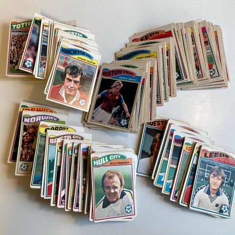 Engelske fotballkort TOPPS 1978 - kjøp de du mangler