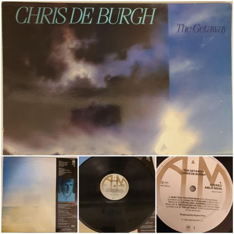 VINTAGE/RETRO LP-VINYL "CHRIS DE BURGH/,THE GETAWAY "