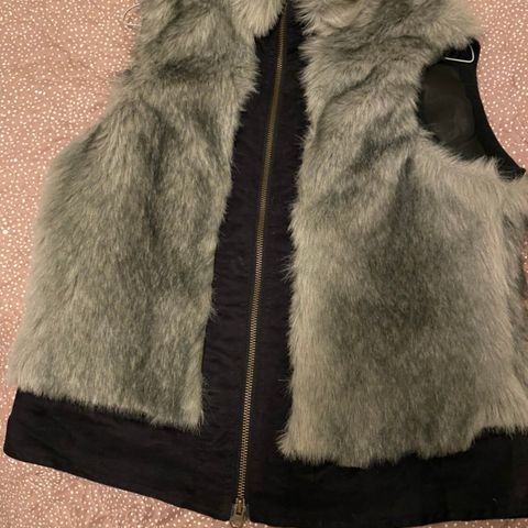 Faux fur vest