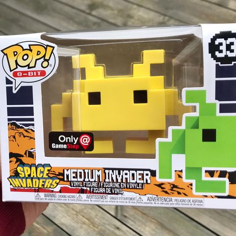 Funko Pop! Medium Invader (Yellow) | Space Invaders (33) Excl. to GameStop