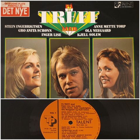 VINTAGE/RETRO LP-VINYL "DET NYE/PÅ TREFF MED 'NR 3 ALBUM' " 1973