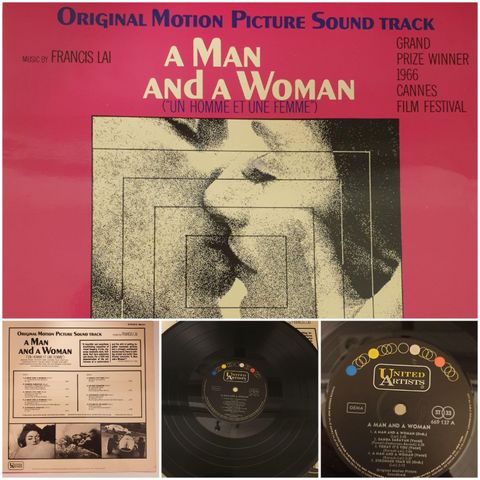 VINTAGE/RETRO LP-VINYL "A MAN AND A WOMAN/ORIGINAL MOTION PICTURE SOUNDTRACK" 