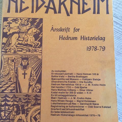 Heidarheim. Hedrum historielag 1978-79