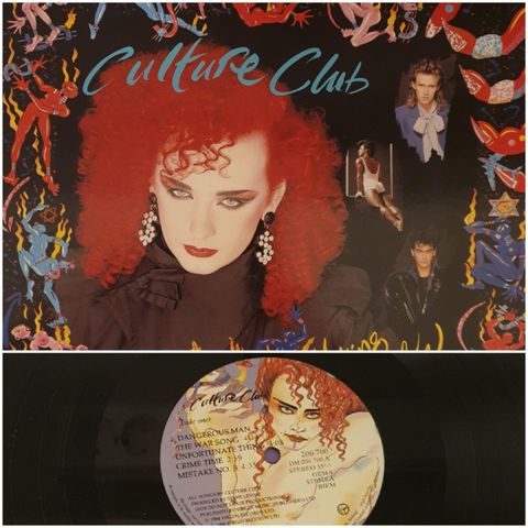 VINTAGE/RETRO LP-VINYL "CULTURE CLUB/WAKING UP WITH THE HOUSE ON FIRE "