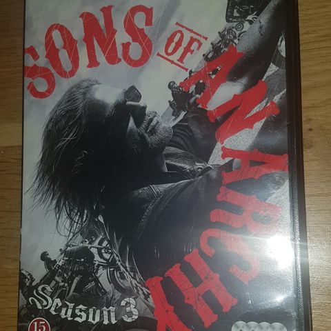 Sons of Anarchy sesong 3 dvd selges!