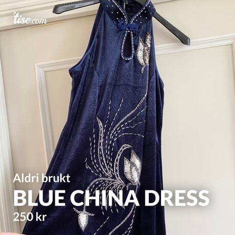 Blue China Dress