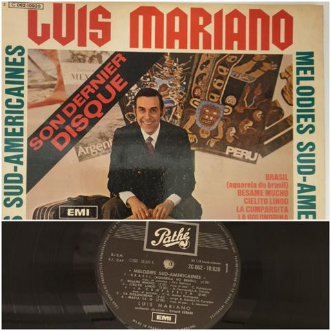 VINTAGE/RETRO LP-VINYL "LUIS MARIANO/SON DERNIER DISQUE "