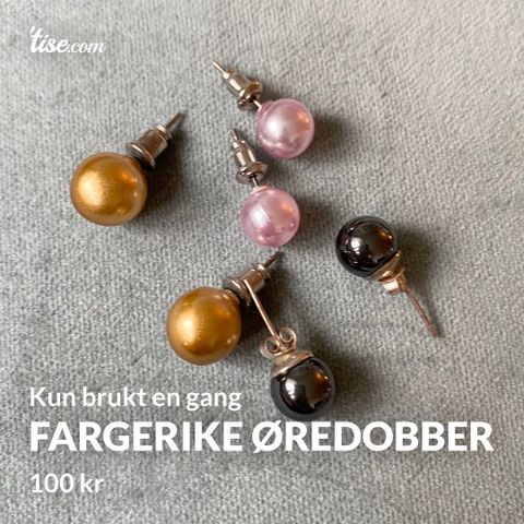 Fargerike Øredobber