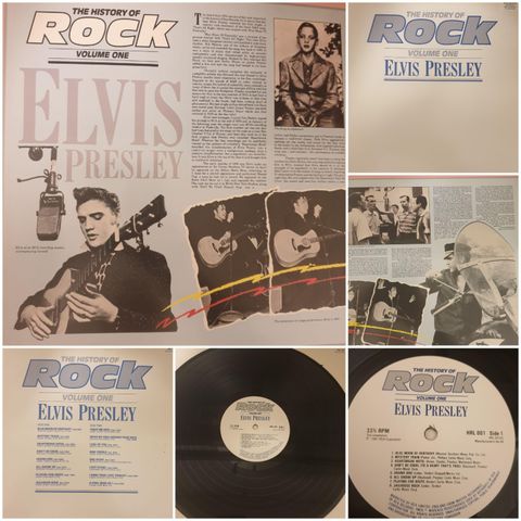 VINTAGE/RETRO LP-VINYL "ELVIS PRESLEY/THE HISTORY OF ROCK "