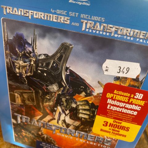 Transformers & Transformers revenge of the fallen (4 disk sett med norsk tekst)