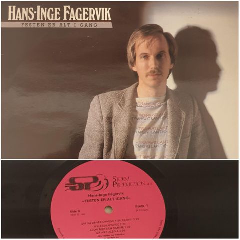 VINTAGE/RETRO LP-VINYL "HANS INGE FAGERVIK/FESTEN ER ALT I GANG "