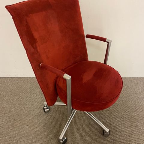10 stk. Erik Jørgensen Partner rødt microfiber - design stol - konferansestol