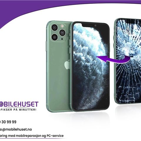 KNUST iPHONE 11 PRO SKJERM? KVALITETS SKJERM - RASK LEVERING - LAVE PRISER