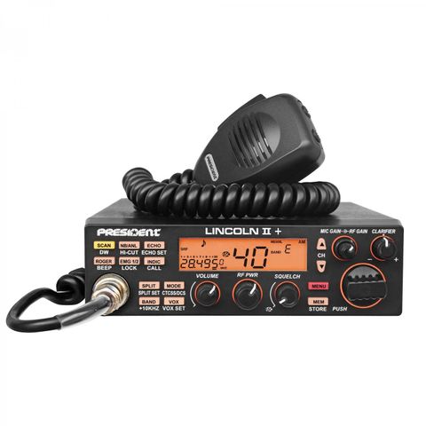 President Lincoln II+ 10 Meter Amateur Ham Mobile Radio AM/FM/SSB