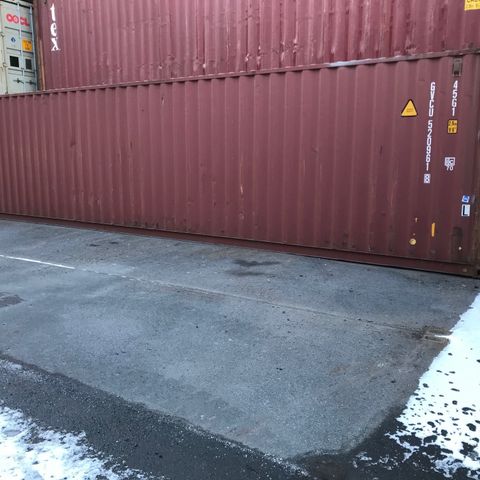 PÅ LAGER: Brukte 40 ft HC container. AS IS. Oslo