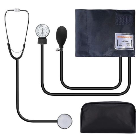 Manuell blodtrykksmåler og stetoskop m/bag