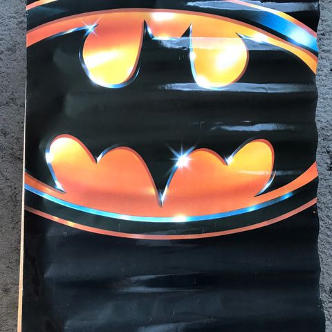 Super sjelden norsk Batman plakat teaser fra 1989!