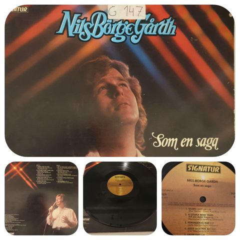 VINTAGE/RETRO LP-VINYL "NILS BØRGE GÅRDH/SOM EN SAGA "