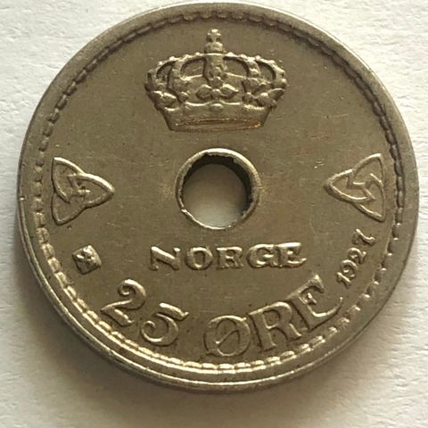 25 øre 1927 mynt ....Ny Pris