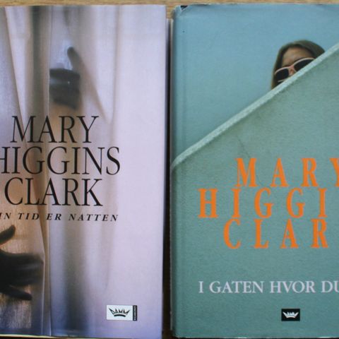 7 Krimbøker av Mary Higgins Clark