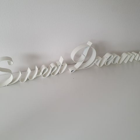 Sweet dreams-dekor i metall