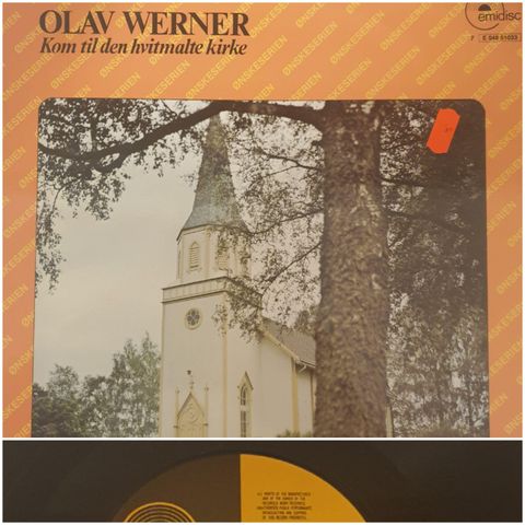 VINTAGE/RETRO LP-VINYL "OLAV WERNER/KOM TIL DEN HVITMALTE KIRKE  1974"