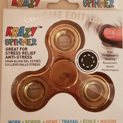 4 Krazy Spinnere Chrome Edition + 1 annen spinner.