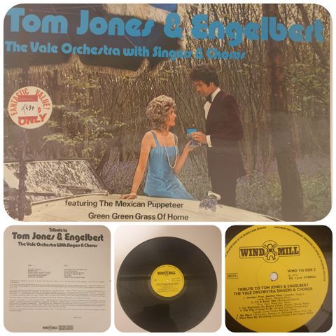 VINTAGE/RETRO LP-VINYL "TOM JONES & ENGELBERT/THE VALE ORCHESTRA 1972"