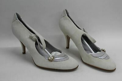 NY RACHEL SIMPSON Ladies Hettie Ivory Suede Brudesko/bryllupssko UK5 EU37  MÅ GÅ