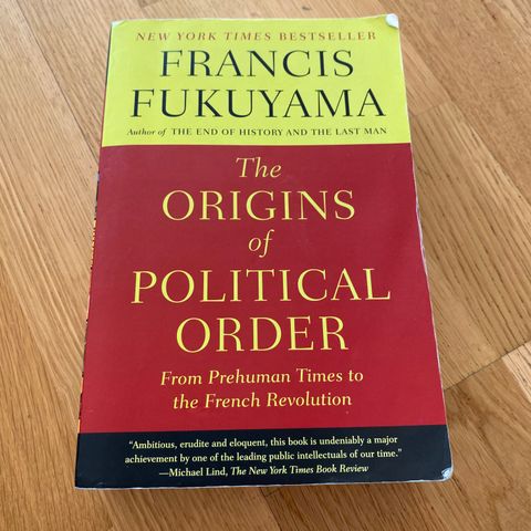 Fukuyama. The origins of political order