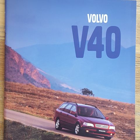 Brosjyre Volvo V40 1997