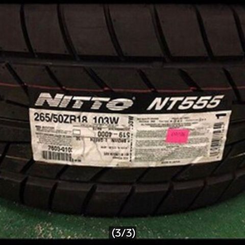 Nitto NT555, 265/50/18