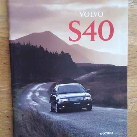 Brosjyre Volvo S40