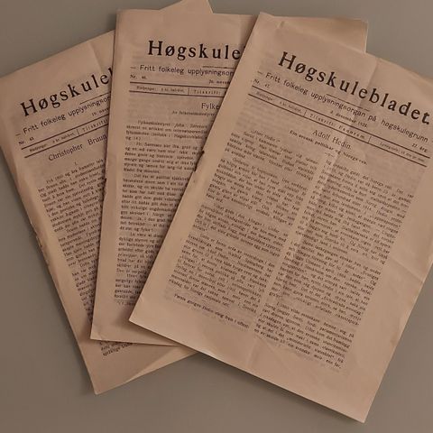 Høgskulebladet 1925