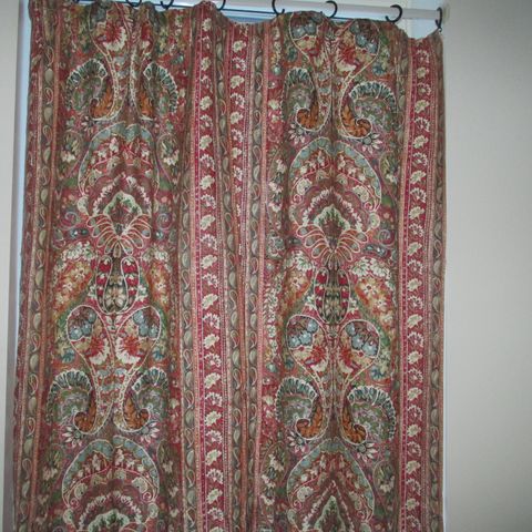 Vintage gardiner. 4 lengder 1,78 x 1,34