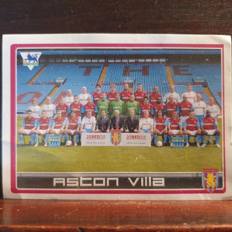 Aston Villa Team Sticker (1996)
