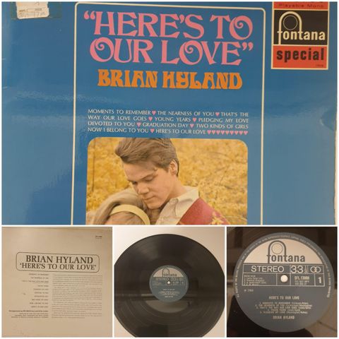 VINTAGE/RETRO LP-VINYL "HERE'S TO OUR LOVE/BRIAN HYLAND 1964"