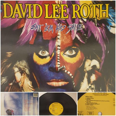 VINTAGE/RETRO LP-VINYL "DAVID LEE ROTH/EAT EM AND SMILE "